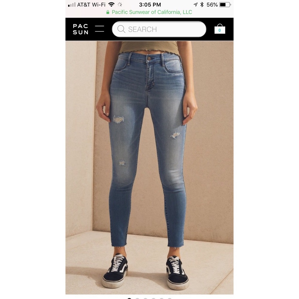 Pacsun High Rise Ankle Jegging